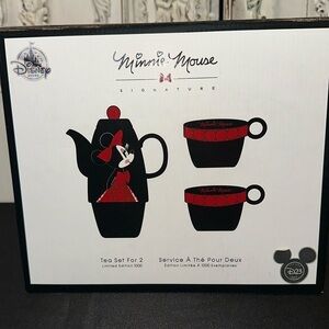 Disney Mini Mouse Signature Coffee/Tea Set for Two Released in 2017 Limited